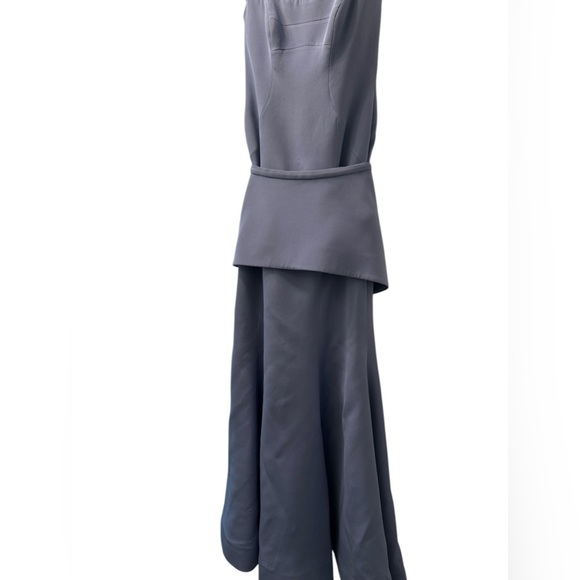 Romona Keveza Light Blue Strapless Mother of the Bride Gown Maxi Dress size 4 - Picture 8 of 9